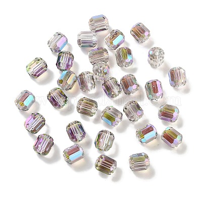 Electroplate Column Glass Beads&nbsp;EGLA-A043-02-HR01-1