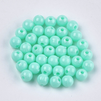 Opaque Plastic Beads&nbsp;KY-T005-6mm-618-1