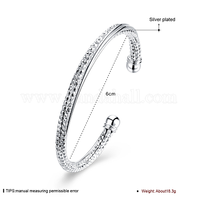 Trendy Brass Cuff Bangles&nbsp;BJEW-BB31070-1