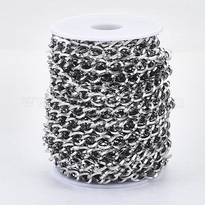 Tarnish Resistant 304 Stainless Steel Curb Chains&nbsp;CHS-S001-11A-P-1