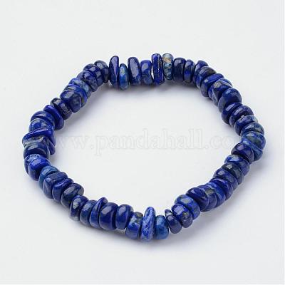 Natural Lapis Lazuli Beaded Stretch Bracelets&nbsp;BJEW-JB02683-03-1