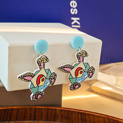 Easter Acrylic Dangle Stud Earrings&nbsp;FS-WG1C5A1-04-1
