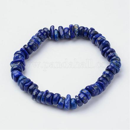 Natural Lapis Lazuli Beaded Stretch Bracelets&nbsp;BJEW-JB02683-03-1