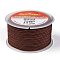 Braided Nylon Threads, Dyed, Dark Coffee, 2.5mm, about 10.93 yards(10m)/roll