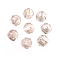Electroplate Transparent Round Glass Beads, Faceted, Pink, 10mm, Hole: 1.6mm