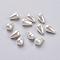 ABS Plastic Imitation Pearl, Teardrop, White, 10x6mm, Hole: 1.5mm