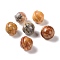 Natural Crazy Agate Display Decorations, Gemstone Figurine, Planet, 20x18mm