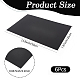 プラスチックシート  長方形  ブラック  300x200x1.2mm&nbsp;DIY-WH20079-041A-01-2
