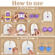 1 Box Plastic Clay Earring Post Insertion Tool&nbsp;DIY-ME0002-28-3