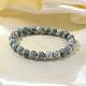 Natural Green Spot Jasper Bead Stretch Bracelets&nbsp;BJEW-K212-B-017-6