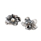 アクリルカボション  花  ブラック  42x43.5x12mm&nbsp;OACR-M014-01A-03-2