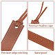 16Pcs PU Leather Bookmark&nbsp;AJEW-GL0003-23-4