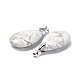 Natural Howlite Pendants&nbsp;G-D084-01P-B16-3