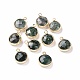 Natural Moss Agate Charms&nbsp;G-C023-04-1