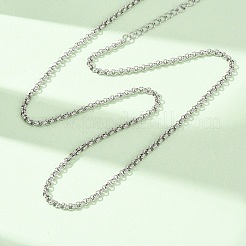 2.5MM 304 Stainless Steel Rolo Chain/Pea Chain Necklaces&nbsp;SA-CBA4160-23P