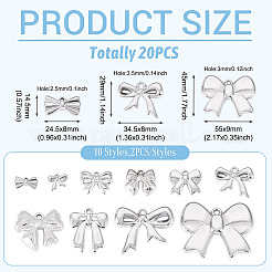 20Pcs 10 Styles CCB Plastic Pendants&nbsp;CCB-TA0001-19A
