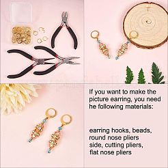 Brass Huggie Hoop Earring Findings&nbsp;KK-L179-04G-A