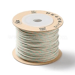 ポリエステルツイストコード  ラウンド  DIYのジュエリーには  アクアマリン  1.2mm  約38.28ヤード（35m）/ロール&nbsp;OCOR-G015-01B-17