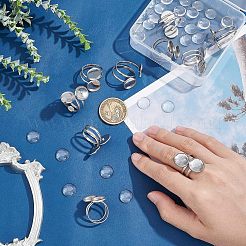 DIY Open Wrap Finger Ring Making Kit&nbsp;DIY-UN0003-24