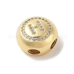 Rack Plating Brass & Cubic Zirconia Pendants&nbsp;KK-Z047-07G-H-RS