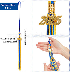 Polyester Graduation Tassel Pendant Decorations&nbsp;AJEW-WH20020-078F