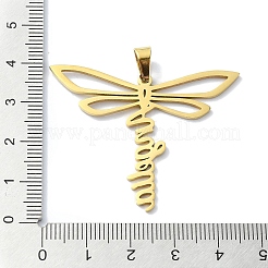 304 Stainless Steel Pendants&nbsp;STAS-C097-09G