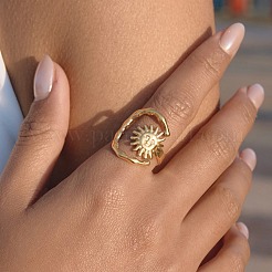 304 Stainless Steel Cuff Open Rings for Women&nbsp;XH1903