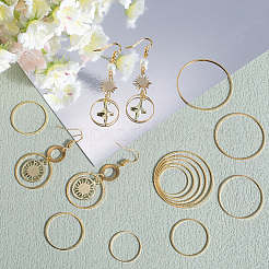 100pcs 5 Styles Brass Linking Rings&nbsp;KK-SP0002-19