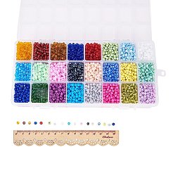 6/0 Round Glass Seed Beads Sets&nbsp;SEED-PH0007-02