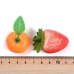 不透明樹脂デコデンカボション  シミュレーションフルーツ＆野菜  ミックスカラー  DIY マイクロランドスケープアクセサリー  混合図形  26.5~65x16~35x16~35mm&nbsp;RESI-M050-01