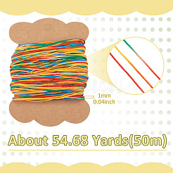 50M Gradient Color Waxed Polyester Cords&nbsp;YC-TADJ0001-04E