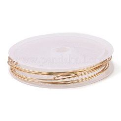 銅線10巻  長持ちメッキ  ライトゴールド  18ゲージ  1mm  1.5 m /ロール&nbsp;CWIR-C003-01G-KCG