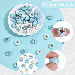 100cs Large Hole Resin European Beads&nbsp;RESI-PA0001-22A