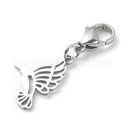 Non-Tarnish 201 Stainless Steel Bird Pendant Decorations&nbsp;HJEW-JM00652-03