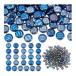 104Pcs 26 Styles Electroplated Glass Beads&nbsp;GLAA-PH0003-97A
