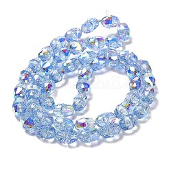 Electroplate Glass Beads Strands&nbsp;EGLA-D030-04E