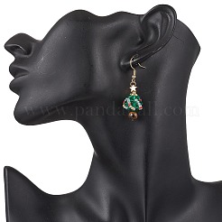 304 Stainless Steel Christmas Tree Dangle Earrings&nbsp;EJEW-MZ00494