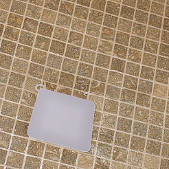 6個 6スタイル PVCタブストッパー  床ドレンカバー  防臭マット  菱形  ミックスカラー  180~285x160~269x1mm  穴：17x14mm  1個/スタイル&nbsp;AJEW-GO0001-25