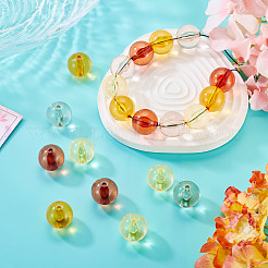 20Pcs 4 Colors Transparent Acrylic Beads&nbsp;MACR-TADJ0001-02B