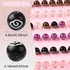 200Pcs 5 Colors Plating Acrylic Beads&nbsp;OACR-FS0002-03