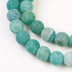 Natural Weathered Agate Beads Strands&nbsp;G-G589-8mm-08
