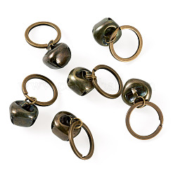 15Pcs Iron Bell Pendant Keychains&nbsp;HJEW-TA00408