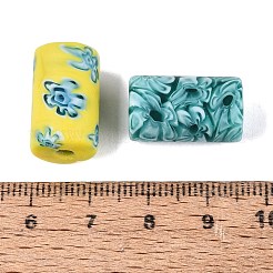 Handmade Millefiori Glass Column Beads&nbsp;LA-N001-02E-02