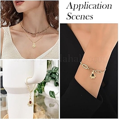 16Pcs 8 Colors Brass Micro Pave Cubic Zirconia Pendants&nbsp;KK-YW0004-15