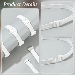 16Pcs Adjustable Polyester Elastic Bow Tie Extender Bands&nbsp;FIND-BC0005-75B-01