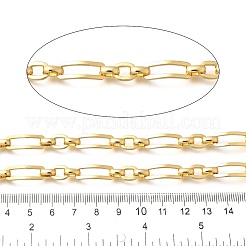 長方形の真鍮リンクチェーン  長持ちする  鉛フリー＆カドミウムフリー  溶接されていない  スプールで  18KGP本金メッキ  18x6.5x1.5mm&nbsp;CHC-Q020-03G
