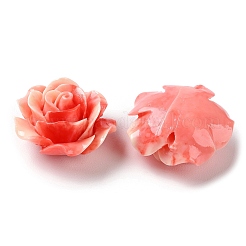 Carved Synthetic Coral Beads&nbsp;CORA-R021-05B-02