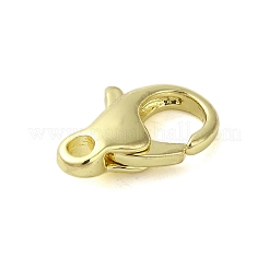 真鍮カニカン  カドミウムフリー＆ニッケルフリー＆鉛フリー  ゴールドカラー  12.5x8x3mm  穴：1.6mm&nbsp;KK-B089-24B-G