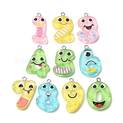 Luminous Transparent Resin Pendants&nbsp;RESI-A046-01