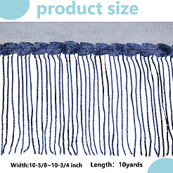 Polyester Tassel Lace Ribbon&nbsp;OCOR-WH0070-175D